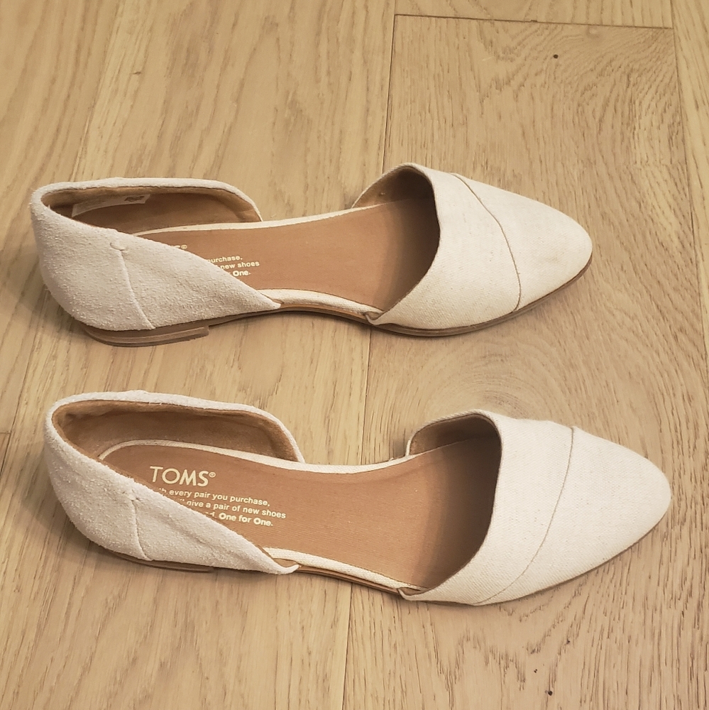Toms Jutti D’Orsay Flats, Suede/Jute, 8